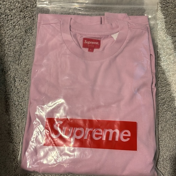 SUPREME L/S PALE PINK BNWT IN BAG. AUTHENTIC! - Picture 3 of 4